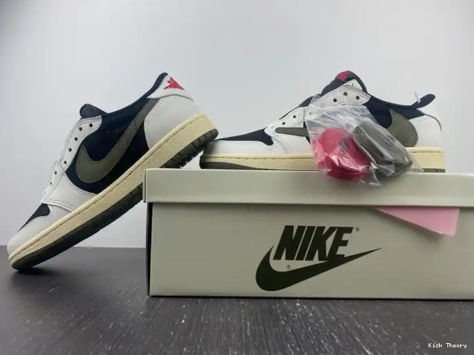 Kicktheory Jordan Travis Olive 1 x Air DZ4137-106 Scott WMNS OG Low 0523